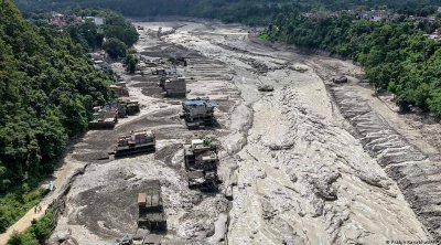 Nepalda daşqından sonra dağıntıların miqyası peyk görüntülərində - FOTO/VİDEO