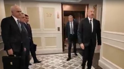 Prezident Paşinyanla görüşün keçirildiyi məkana belə gəldi &ndash; VİDEO