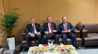 İlham Əliyev, Ərdoğan, Mirziyayev və Pezeşkian bir araya gəldi - FOTO