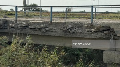 Zərdabda bu körpü qəzalı vəziyyətdədir - FOTO