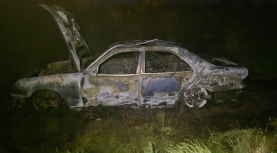 İmişlidə "Mercedes" yandı - FOTO