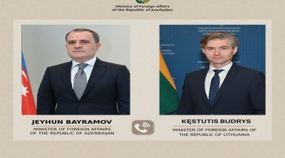Ceyhun Bayramov litvalı həmkarı ilə Cənubi Qafqazdakı mövcud vəziyyəti müzakirə etdi