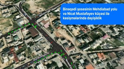 DİQQƏT! Binəqədinin bir hissəsində yol hərəkətinin təşkili dəyişir &ndash; VİDEO