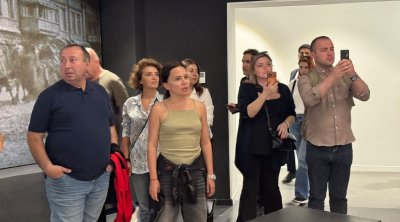 Gürcüstanlı jurnalist və bloqerlər Gəncəyə səfər edib - FOTO