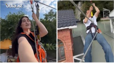 Şəkidəki &ldquo;zipline&rdquo;də əvvəllər də ciddi texniki problemlər olub -VİDEO