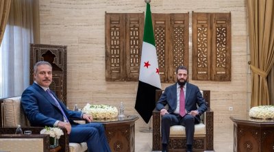 Əhməd Əl Şaraa Hakan Fidanla regional məsələləri müzakirə etdi
