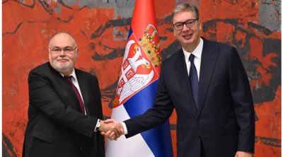 Səfirimiz etimadnaməsini Vuçiçə təqdim etdi - FOTO