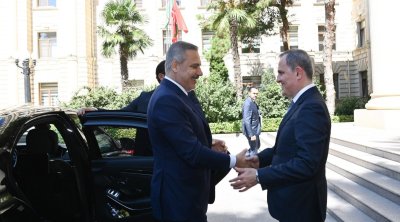 Ceyhun Bayramov Hakan Fidanı qarşıladı &ndash; FOTO 