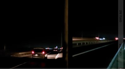 Bakıda əsas yollardan biri qaranlığa qərq olub: Sakinlər narazıdırlar - Video