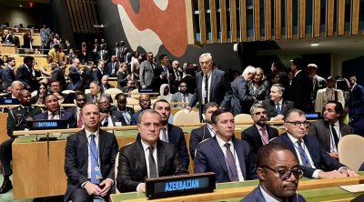 Ceyhun Bayramov BMT Baş Assambleyasının Ümumi Debatlarına qatılıb - FOTO