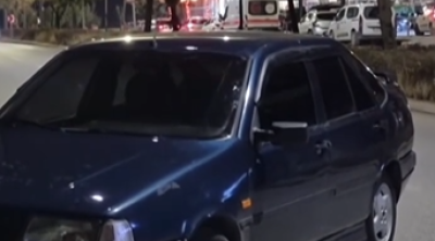 Polis yoxlamasında maraqlı hadisə - Sürücü avtomobilini qoyub qaçdı - VİDEO