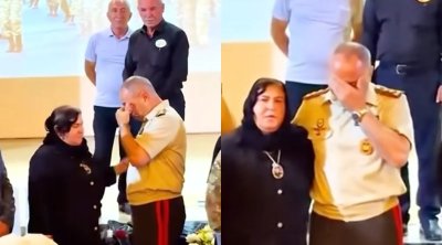 General-leytenant şəhid anaları ilə görüşdə kövrəldi – VİDEO