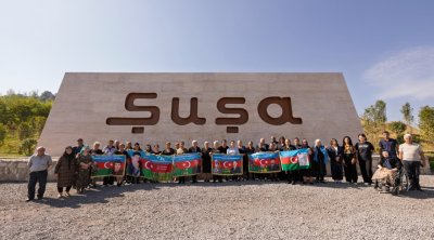 “AzerGold” şəhid ailələrinin Şuşaya səfərini təşkil etdi - FOTO