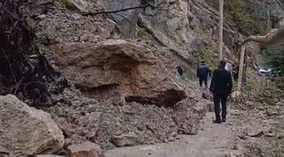 Quba-Xınalıq yolunda növbəti sürüşmə baş verdi – ÖZƏL - VİDEO