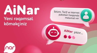 &ldquo;Nar&rdquo; &ldquo;AiNar&rdquo; rəqəmsal köməkçisini istifadəyə verdi