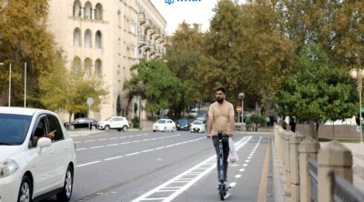 Bülbül prospektinin daha bir hissəsində mikromobillik zolağı təşkil olundu &ndash; FOTO
