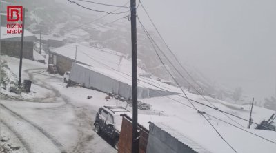 Şimal bölgəsində payızın ilk qarı – FOTO