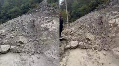 Quba-Xınalıq yolu hələ açılmayıb - VİDEO