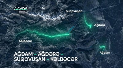 Ağdamdan Kəlbəcərə yeni yol xətti &ndash; VİDEO