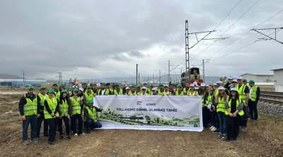 Dəmiryolçular iməcilik keçirdilər &ndash; FOTO