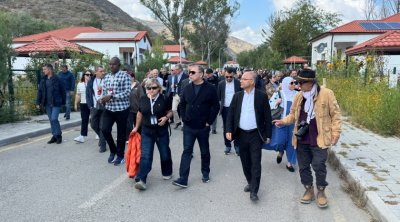 Beynəlxalq konfransın iştirakçıları Laçında - VİDEO