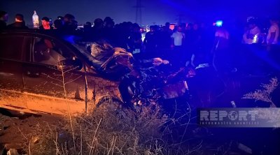Masazırda motosikletlə avtomobil toqquşdu - 2 ölü var - FOTO