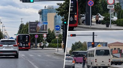 Sumqayıtda avtobus sürücüləri ilə bağlı şikayət: Kəsişmədə dayanıb sərnişin yığırlar &ndash; VİDEO