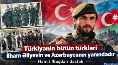 Azərbaycanda döyüşmüş Türk zabitindən mesaj: &ldquo;Türkiyənin bütün türkləri İlham Əliyevin yanındadır&rdquo;
