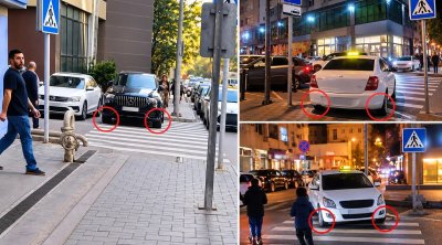 Bakıda piyada zolağını zəbt edən sürücülərlə bağlı tədbir görüldü