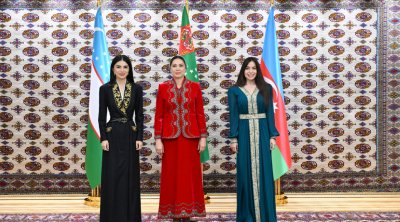 Leyla Əliyeva Oğulcahan Atabayeva və Saida Mirziyoyeva ilə görüşdü &ndash; FOTO