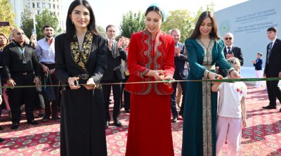 Leyla Əliyeva Aşqabadda MAMA &ldquo;Ana təbiət&rdquo; sərgisinin açılışında - FOTO