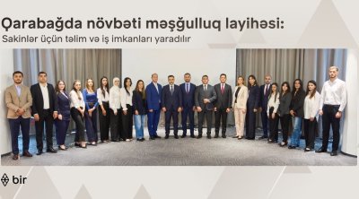 Bir ekosistemi Qarabağ sakinləri üçün yeni məşğulluq layihəsinə start verib