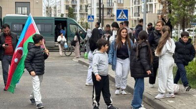 Növbəti köç karvanı Ağdam şəhərinə çatdı – Foto