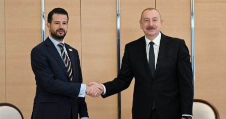 İlham Əliyev Monteneqronun Prezidenti ilə GÖRÜŞDÜ