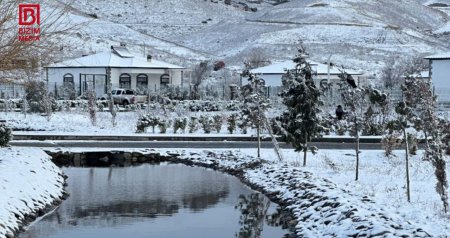 Ağ örpəyə bürünən Ağalıdan FOTOREPORTAJ