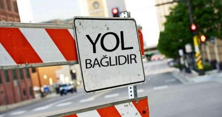 Yanğına görə bağlanan yol AÇILDI - YENİLƏNİB/FOTO