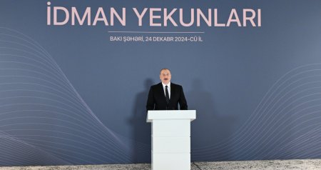 İlham Əliyev 2024-cü ilin idman yekunlarına həsr olunan mərasimdə - FOTO