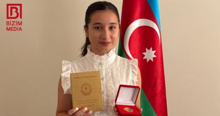 “Oxumaqdan başqa heç nə etmirdim” - Məktəbi qızıl nişanla bitirən Məryəm