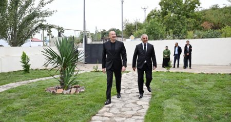 İlham Əliyev Xocalı rayonunun Daşbulaq kəndində - FOTO