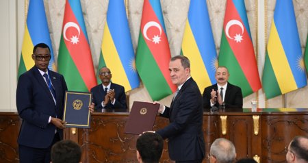 İlham Əliyevin və Pol Kaqamenin iştirakı ilə sənədlərin mübadiləsi mərasimi oldu - VİDEO