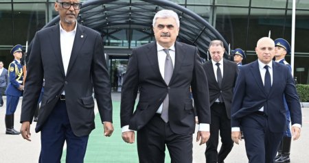 Ruanda Prezidentinin Azərbaycana səfəri başa çatdı