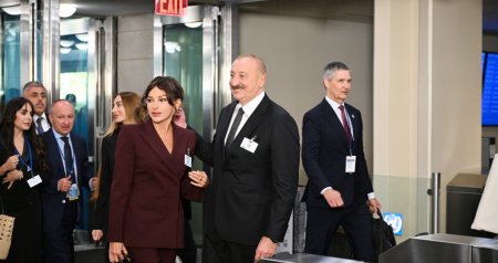 Prezident və birinci xanım BMT-nin mənzil qərargahında – FOTO/VİDEO
