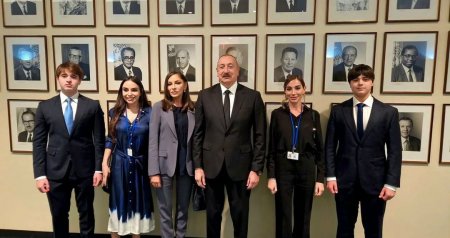 İlham Əliyev və ailə üzvləri Nyu-Yorkda – FOTO