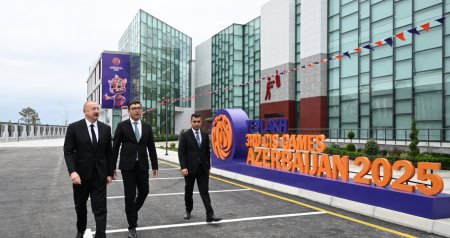 Prezident Yevlax Olimpiya İdman Kompleksinin açılışında – FOTO
