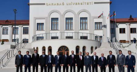 Türkiyə universitetlərinin rektorları Qarabağ Universitetində - FOTO