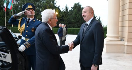 İtaliya Prezidenti Sercio Mattarellanın rəsmi qarşılanma mərasimi KEÇİRİLDİ - FOTO/VİDEO