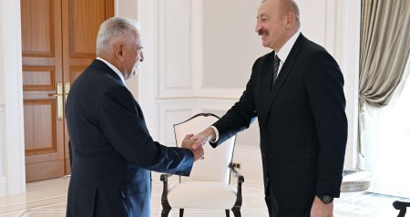 İlham Əliyev Qəbələdə Binəli Yıldırımı qəbul etdi – FOTO