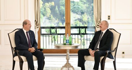 İlham Əliyev Qəbələdə Ersin Tatarla görüşdü – FOTO