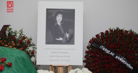 Əminə Yusifqızı ilə vida mərasimi keçirilir – FOTO/VİDEO