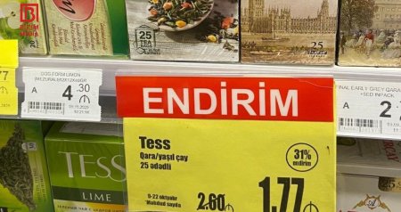 "TESS" və “Greenfield”ə niyə ŞOK endirim edilir? - Təhlükəli çaylarla bağlı AQTA-dan daha bir AÇIQLAMA – FOTO/VİDEO